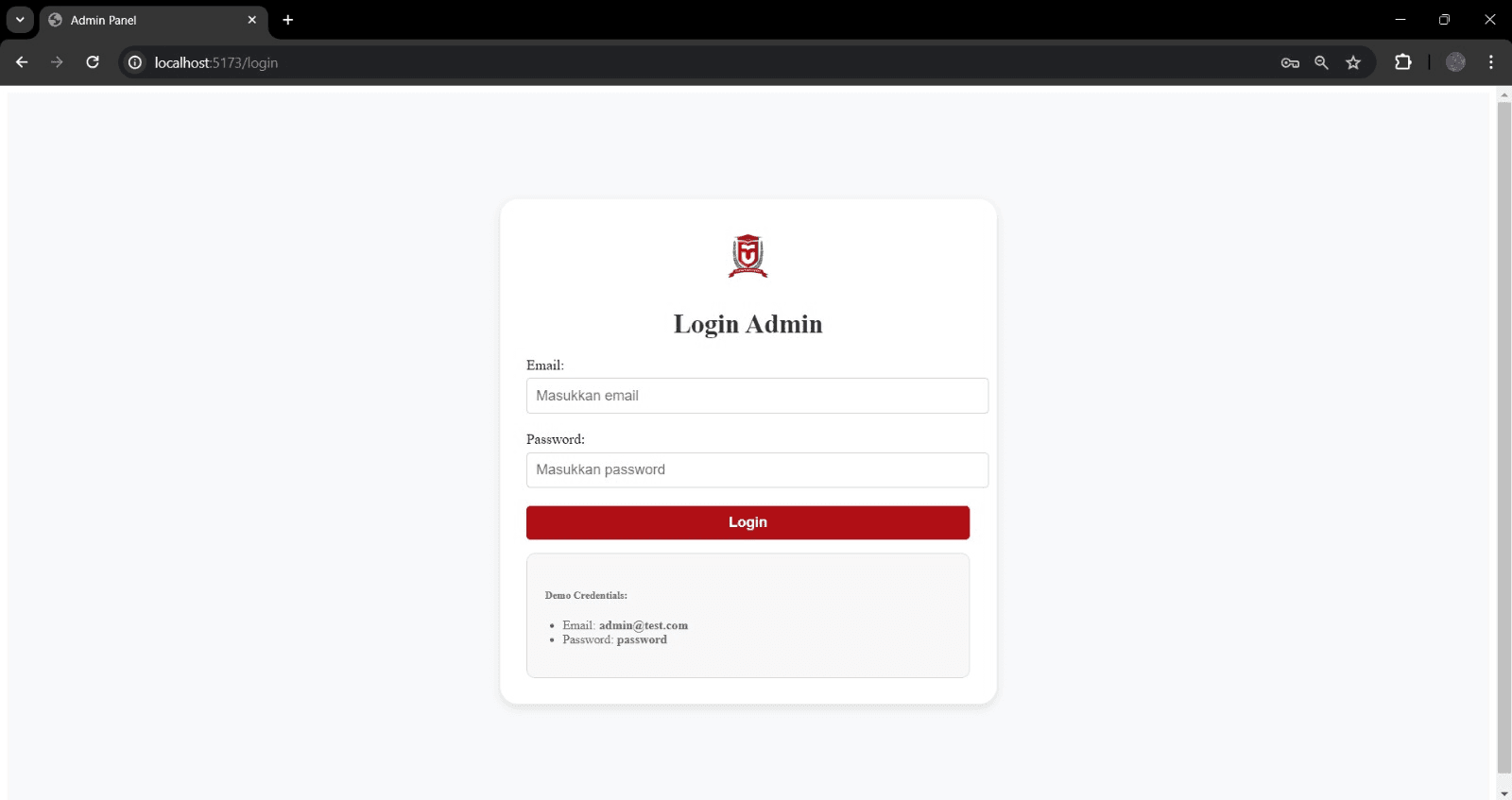 My Dormitory interface preview