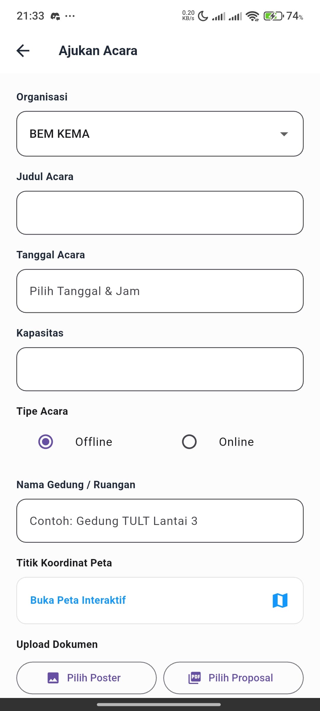 Event Submission Form