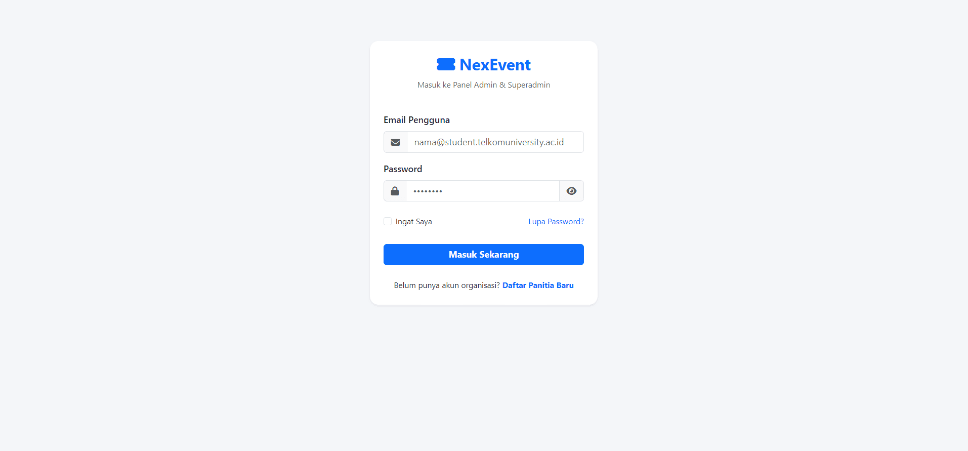 Admin Login Portal