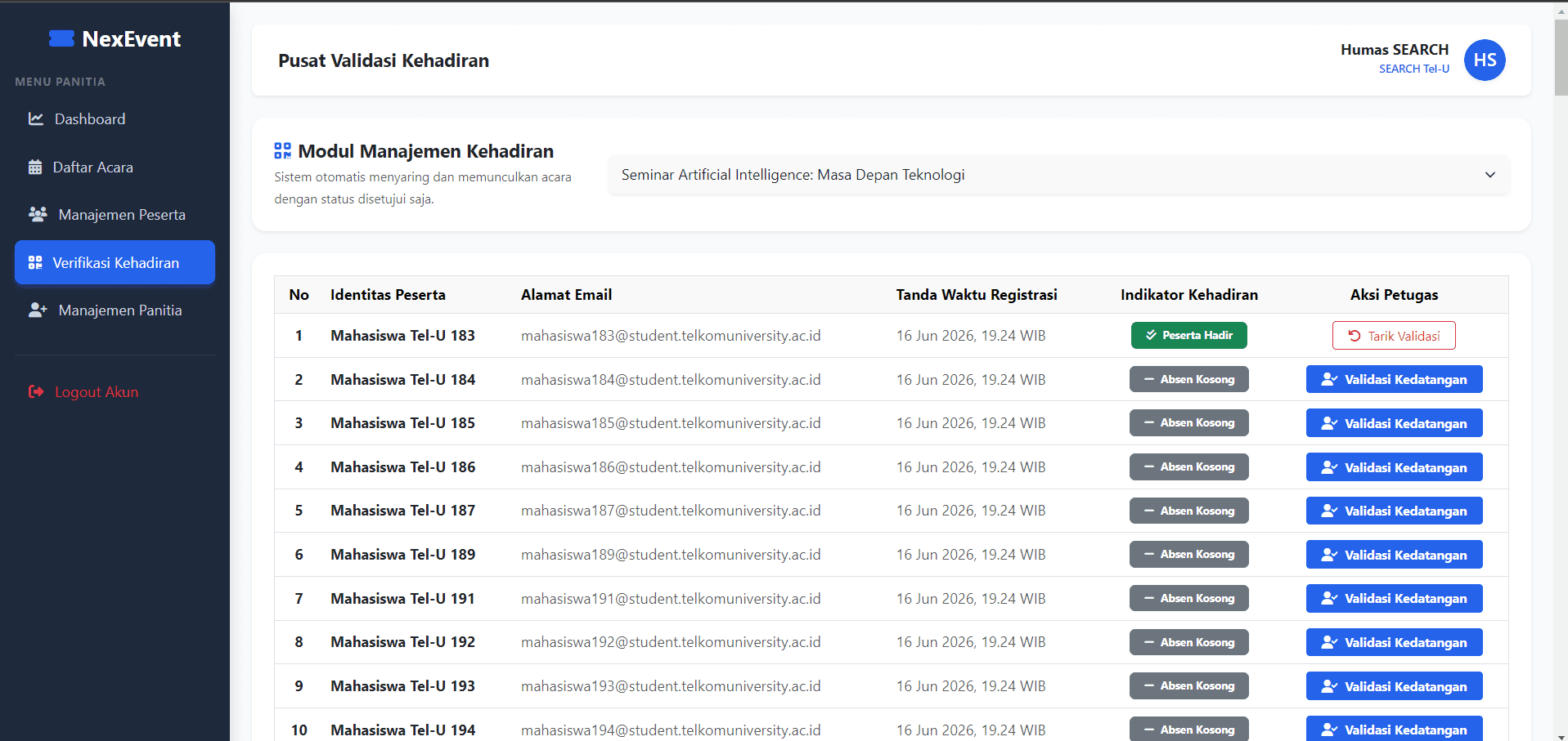 QR Attendance Verification